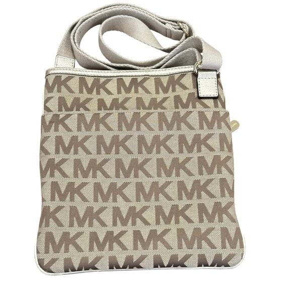 Michael Kors Monogram Tan Crossbody - Picture 2 of 2